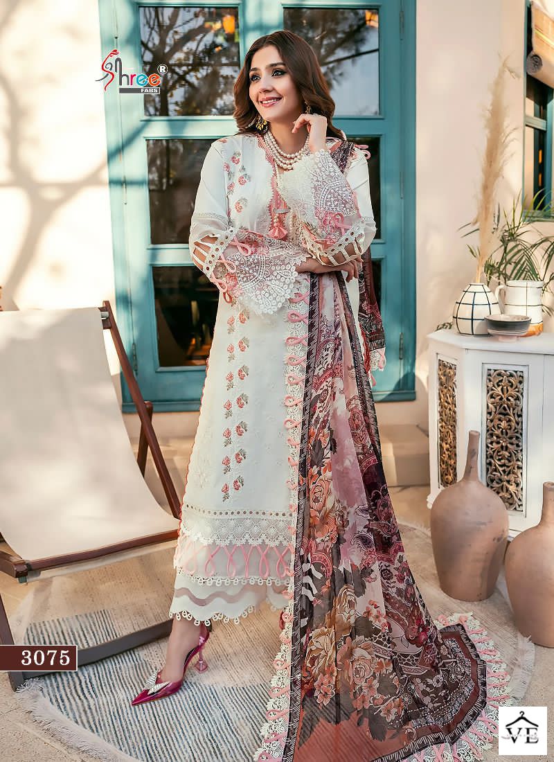 Shree Fab Ombre Lawn Collection Pure Lawn Cotton Wholesale Pakistani Salwar Suit Catalog — Wholesale Salwar Suits, MPA wholesale from Surat - Gallery Image 8