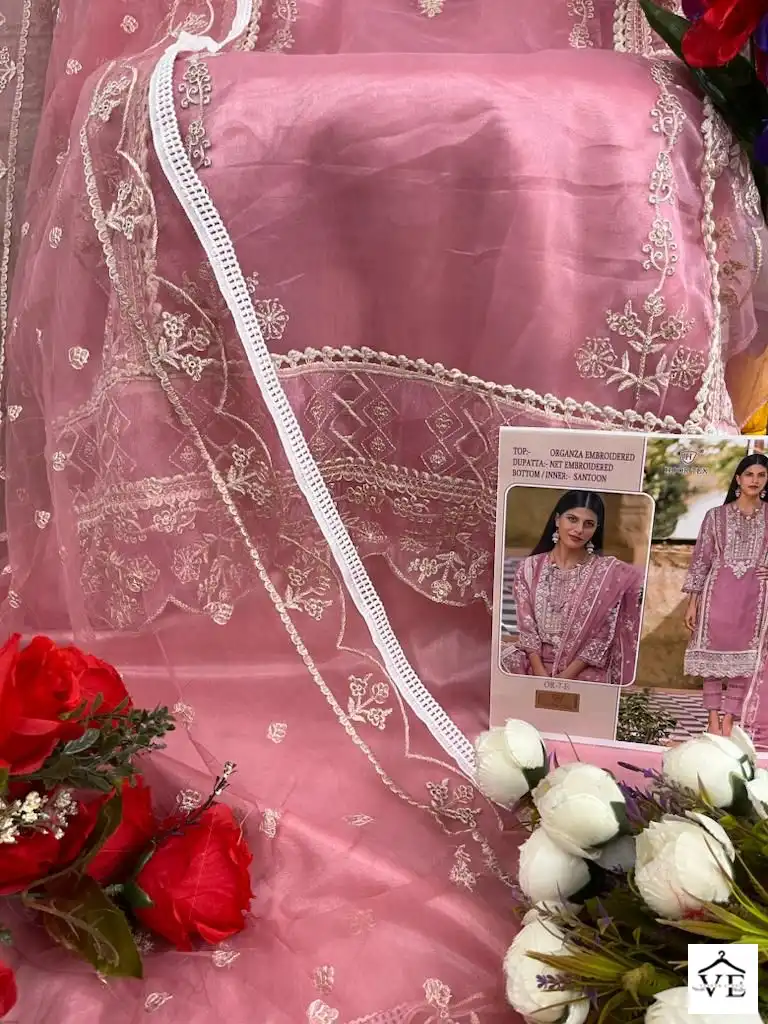 Hoor Tex Or-7 Heavy Organza Wholesale Pakistani Suit Catalog — Wholesale Salwar Suits, MPA wholesale from Surat - Gallery Image 14
