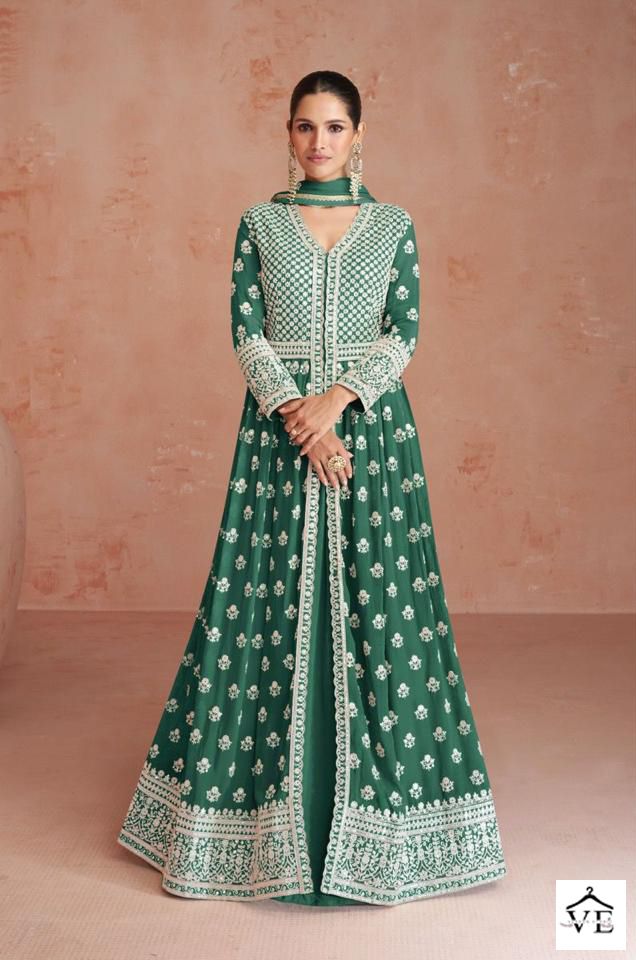 Aashirwad Orchid Real Georgette Wholesale Designer Readymade Salwar Suit Catalog — Wholesale Salwar Suits, Aashirwad Creation wholesale from Surat - Gallery Image 2