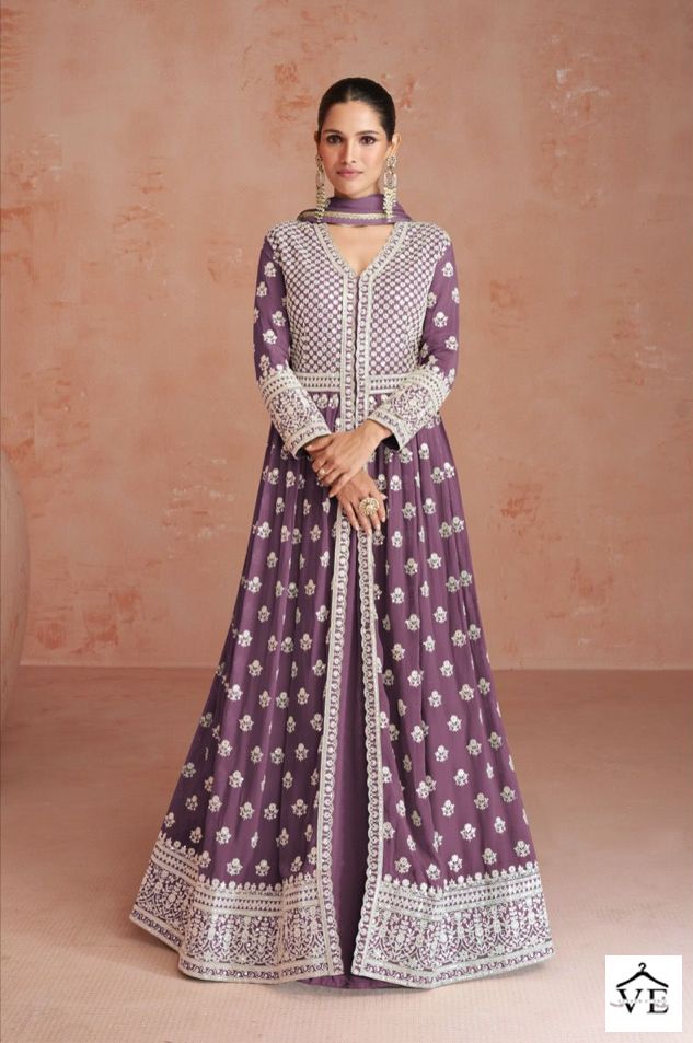 Aashirwad Orchid Real Georgette Wholesale Designer Readymade Salwar Suit Catalog — Wholesale Salwar Suits, Aashirwad Creation wholesale from Surat - Gallery Image 4