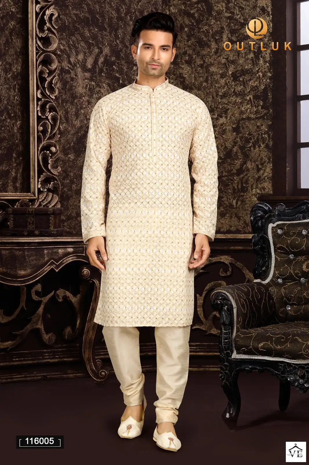 Outlook Vol 116 Cotton Wholesale Kurta Pajama Catalog — Singles, MPA wholesale from Surat — view 3