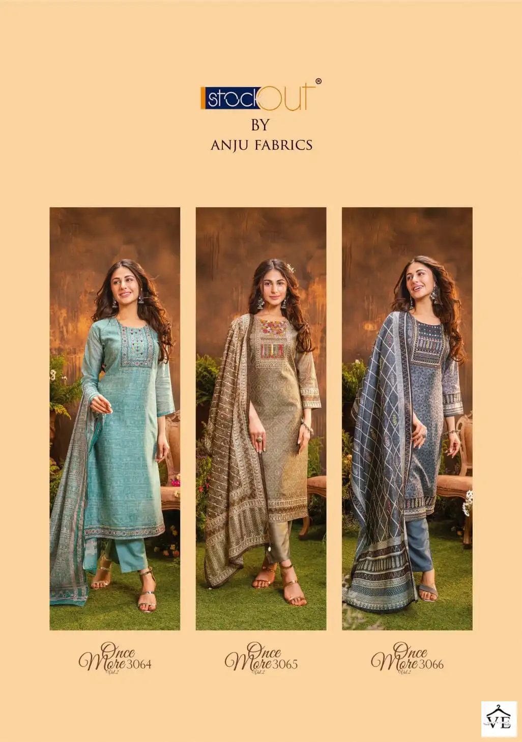 Anju Fabric Once More Vol 2 Pure Cotton Silk Wholesale Readymade Salwar Suit Catalog — Wholesale Salwar Suits, MPA wholesale from Surat - Gallery Image 7