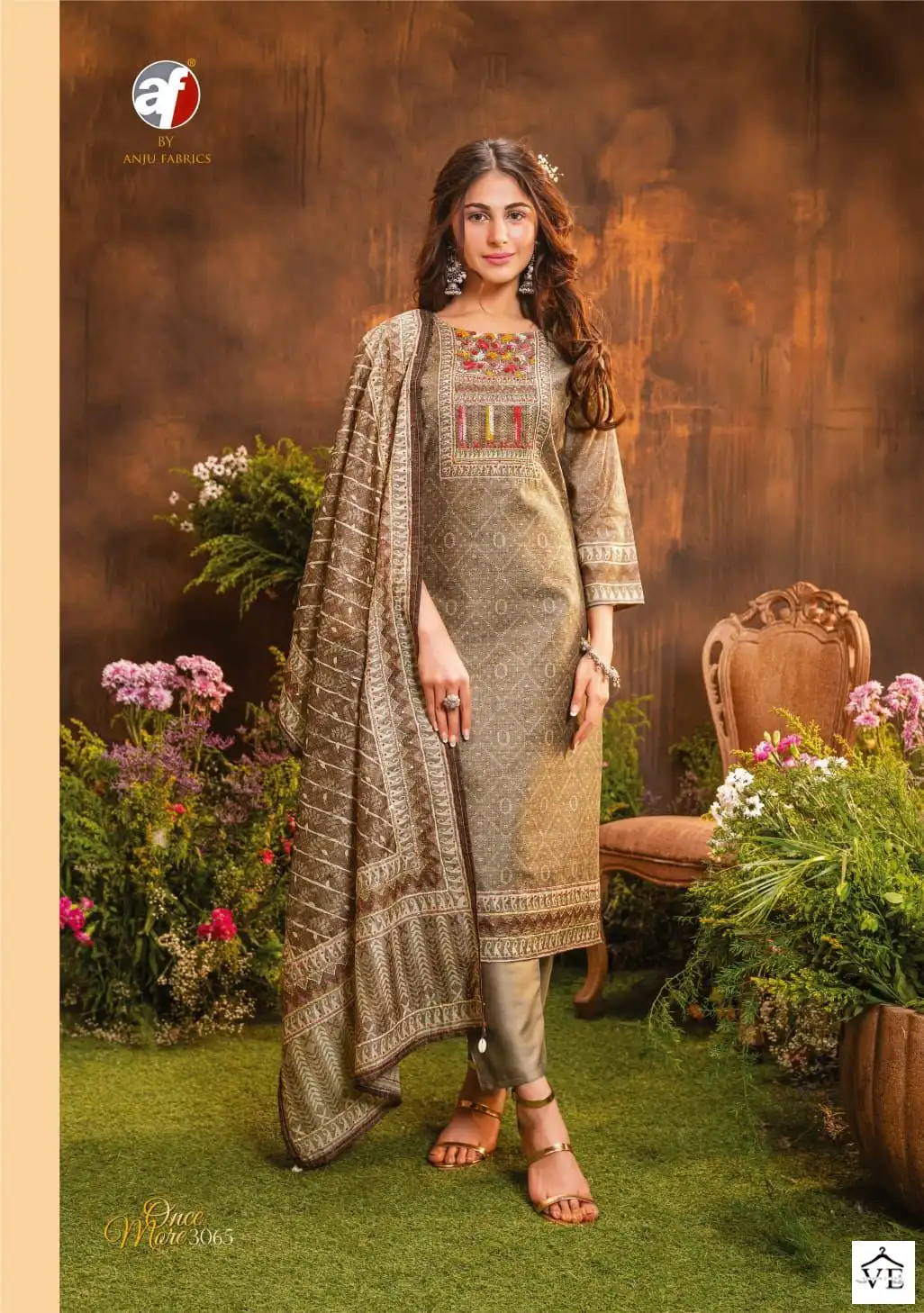 Anju Fabric Once More Vol 2 Pure Cotton Silk Wholesale Readymade Salwar Suit Catalog — Wholesale Salwar Suits, MPA wholesale from Surat - Gallery Image 3