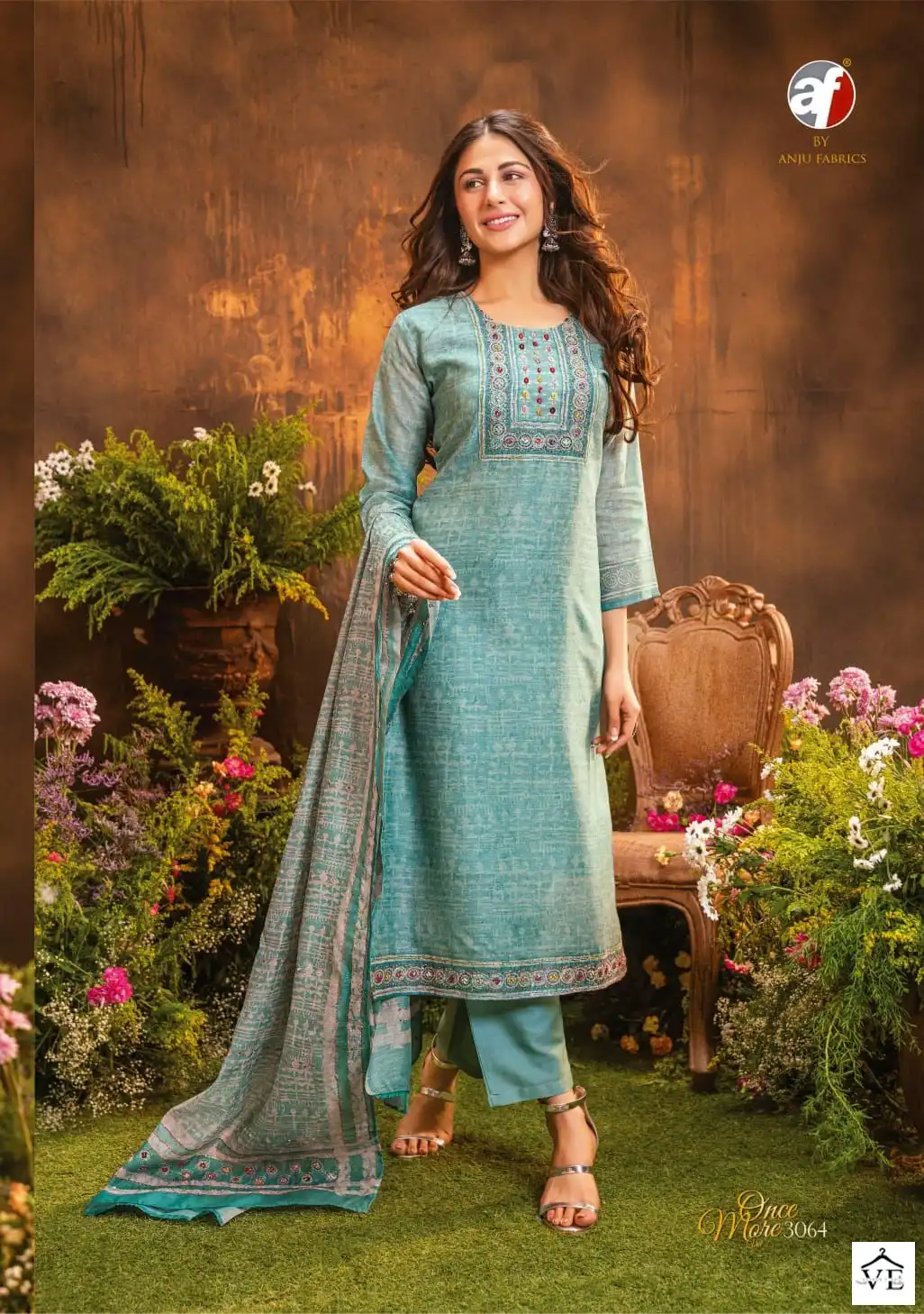 Anju Fabric Once More Vol 2 Pure Cotton Silk Wholesale Readymade Salwar Suit Catalog — Wholesale Salwar Suits, MPA wholesale from Surat - Gallery Image 5