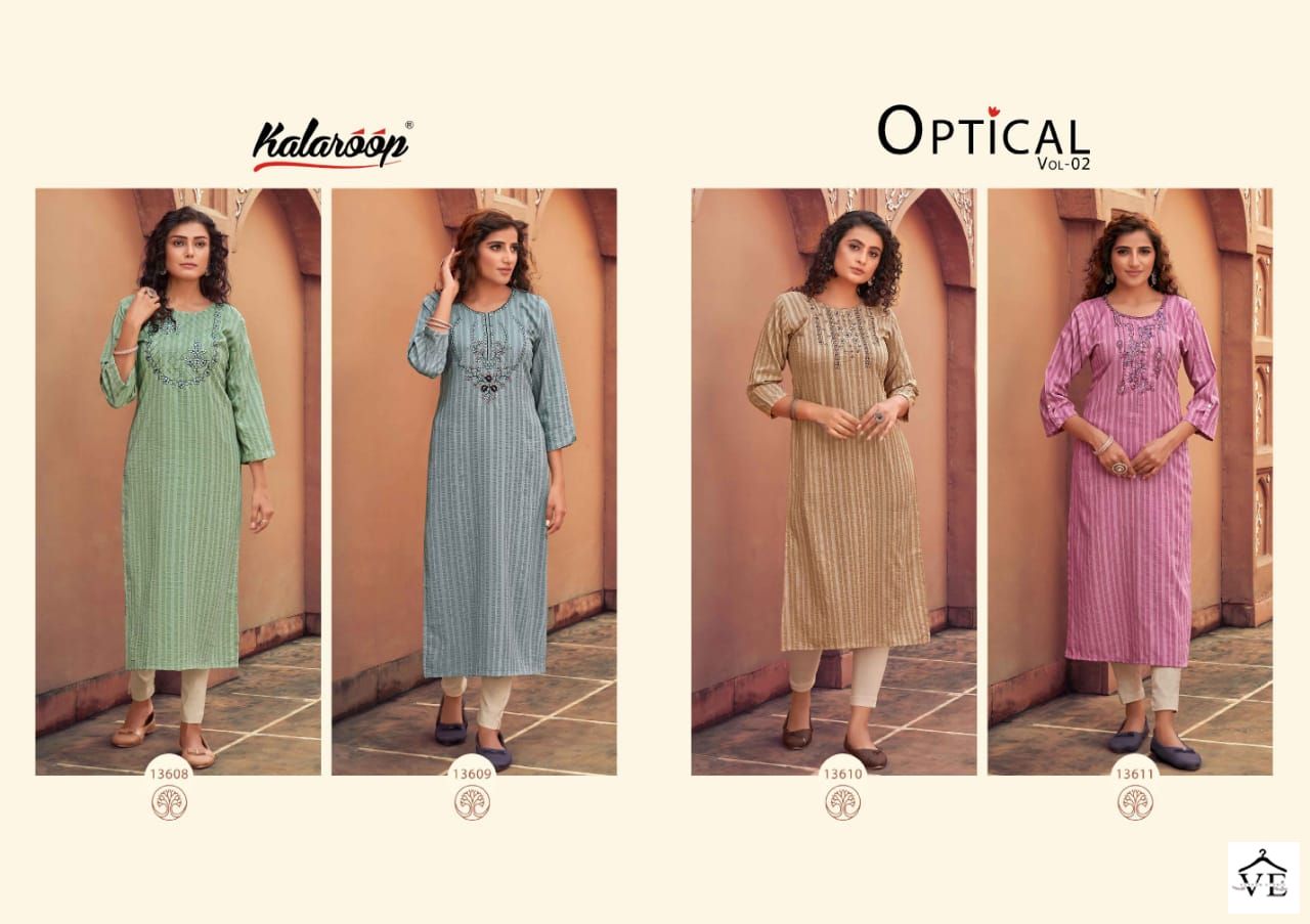 Kalaroop Optical Vol 2 Fancy Rayon Wholesale Kurtis Catalog — Wholesale Kurtis, MPA wholesale from Surat — view 5
