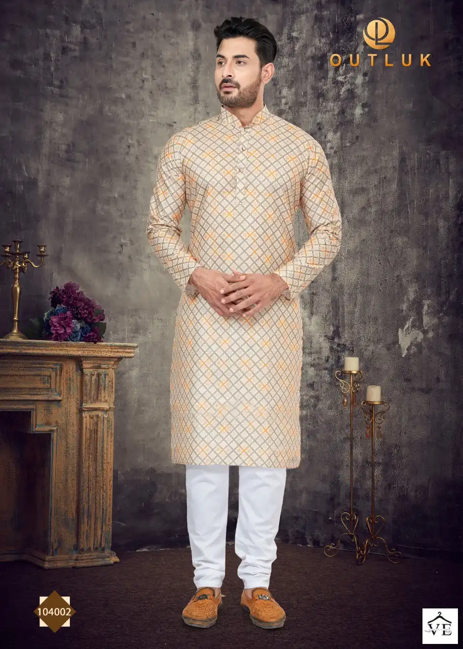 Outlook Vol 104 Cotton Wholesale Kurta Pajama Catalog — Singles, MPA wholesale from Surat — view 8