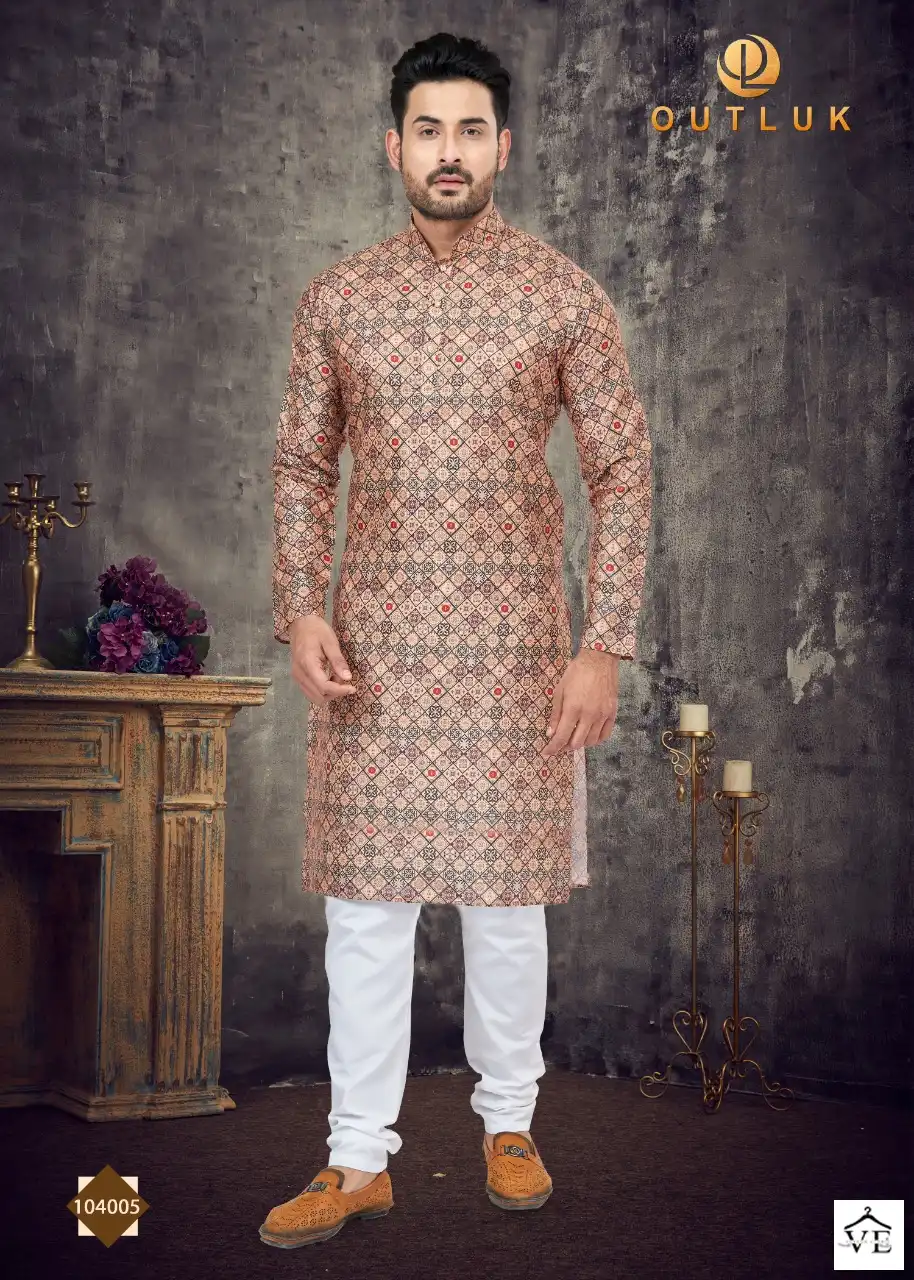 Outlook Vol 104 Cotton Wholesale Kurta Pajama Catalog — Singles, MPA wholesale from Surat — view 3