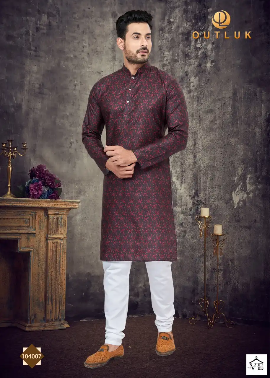 Outlook Vol 104 Cotton Wholesale Kurta Pajama Catalog — Singles, MPA wholesale from Surat — view 4