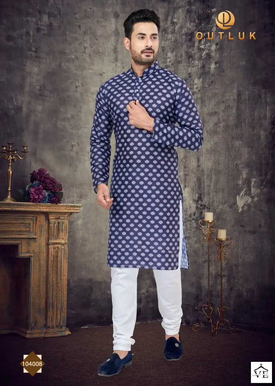 Outlook Vol 104 Cotton Wholesale Kurta Pajama Catalog — Singles, MPA wholesale from Surat — view 6