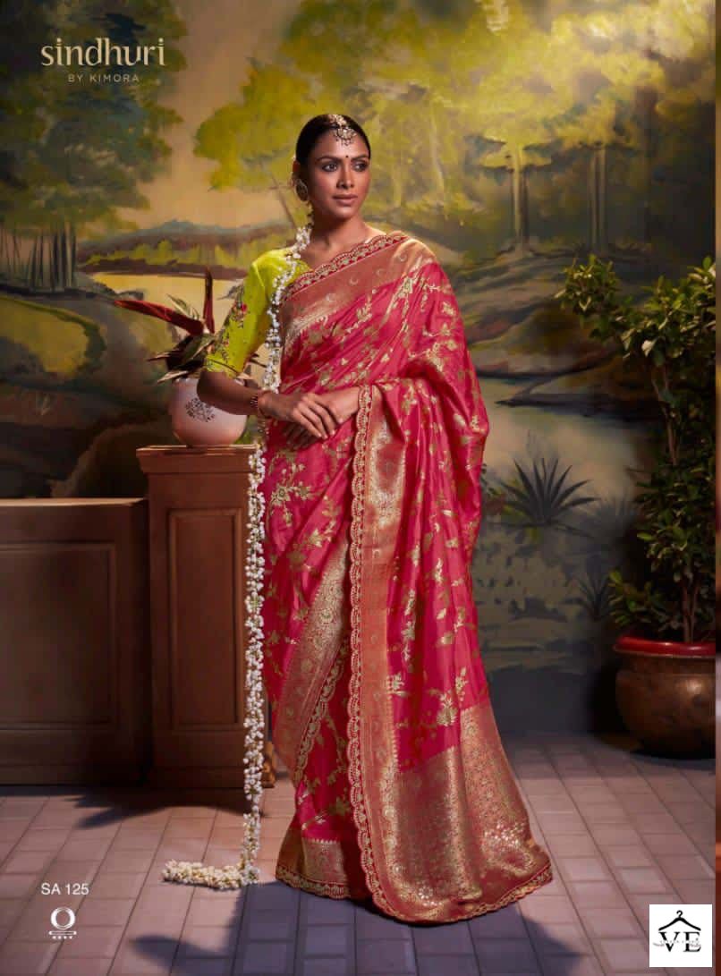 Kimora Parnika Pure Dola Silk Wholesale Sarees Catalog — Wholesale Sarees, MPA wholesale from Surat - Gallery Image 3