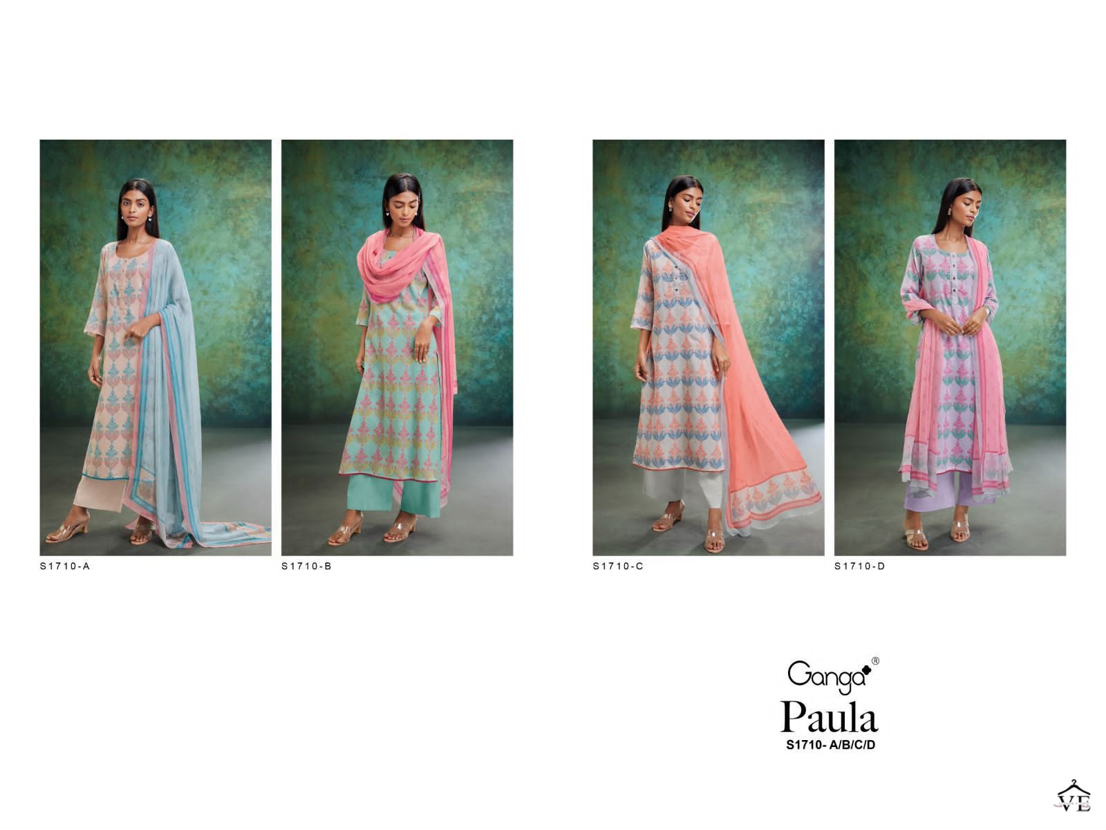 Ganga Paula 1710 Premium Cotton Wholesale Designer Salwar Suit Catalog — Wholesale Salwar Suits, MPA wholesale from Surat — view 6