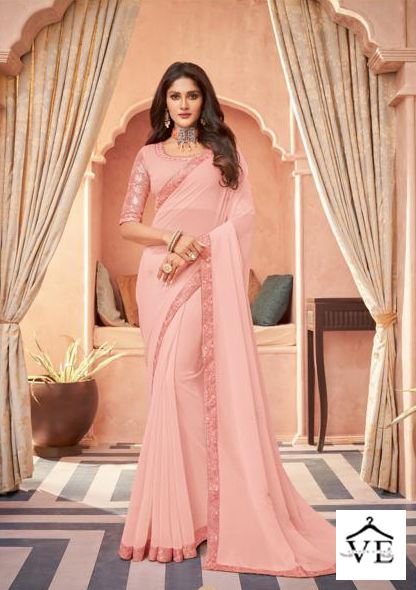 TFH Pearl Fancy Wholesale Party Wear Saree Catalog - Image 4