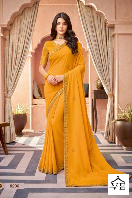 TFH Pearl Fancy Wholesale Party Wear Saree Catalog - Image 6