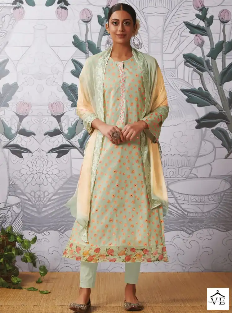 Itrana Polka Beauty Pure Cotton Lawn Wholesale Designer Salwar Suit Catalog — Wholesale Salwar Suits, MPA wholesale from Surat — view 1