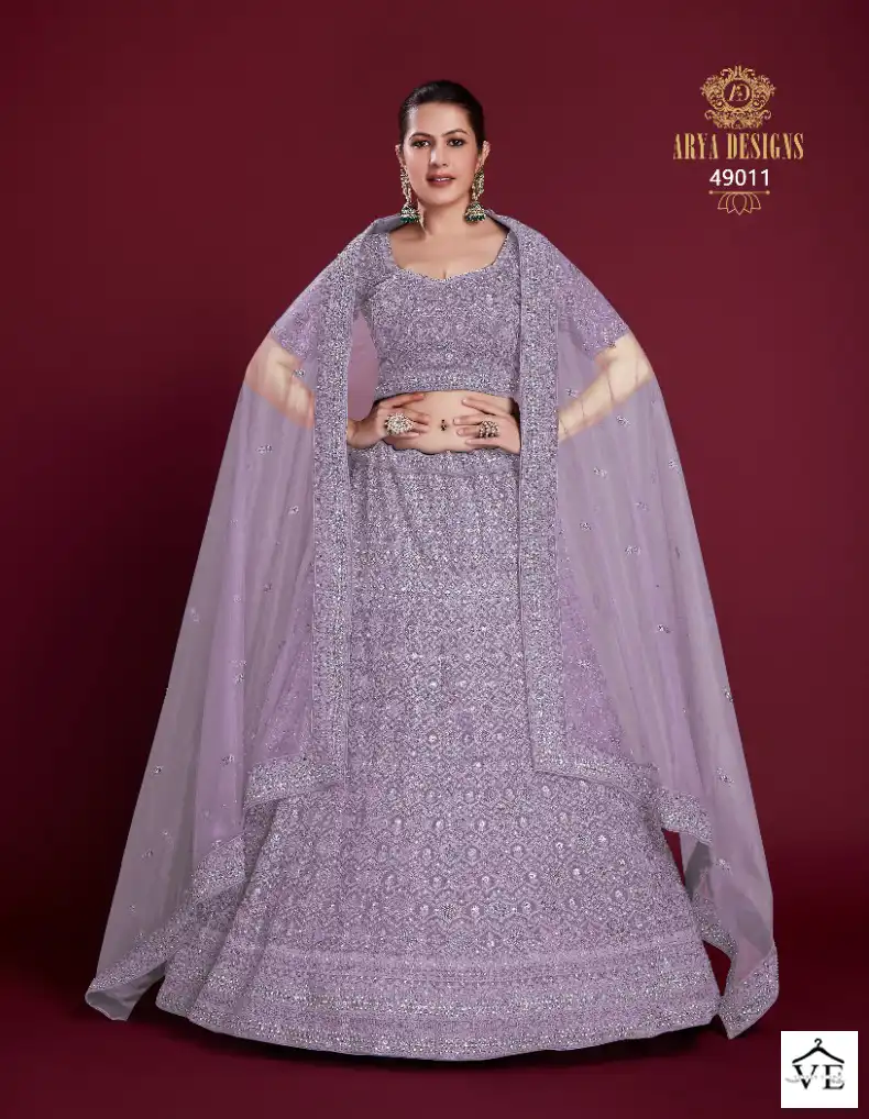 Arya Poshak Vol 6 Georgette Wholesale Bridal Lehenga Catalog — Wholesale Lehenga, MPA wholesale from Surat - Gallery Image 28