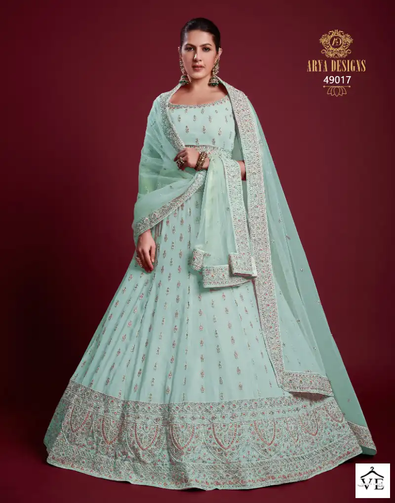 Arya Poshak Vol 6 Georgette Wholesale Bridal Lehenga Catalog — Wholesale Lehenga, MPA wholesale from Surat - Gallery Image 34