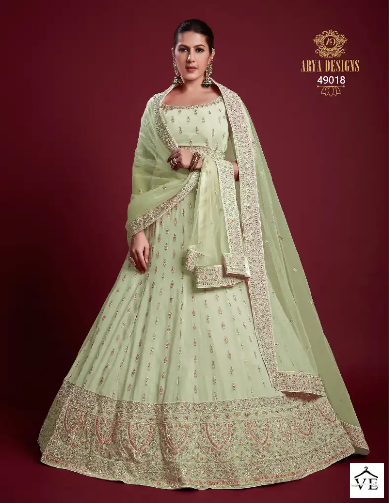 Arya Poshak Vol 6 Georgette Wholesale Bridal Lehenga Catalog — Wholesale Lehenga, MPA wholesale from Surat - Gallery Image 35