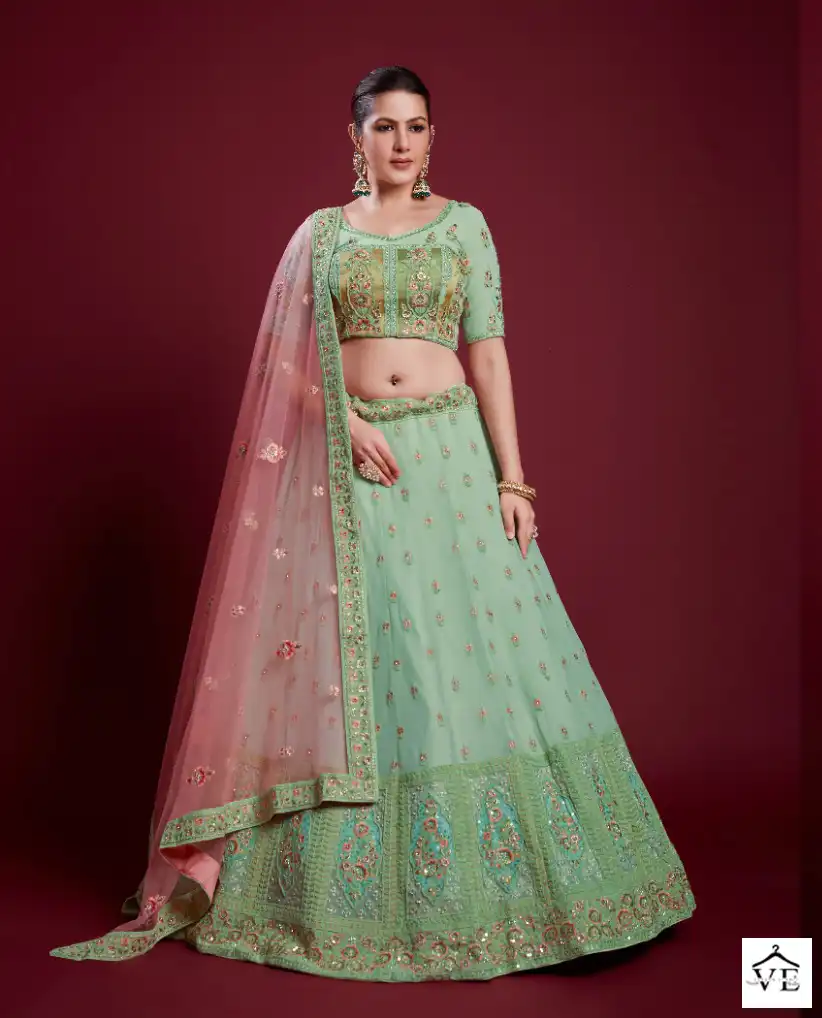 Arya Poshak Vol 6 Georgette Wholesale Bridal Lehenga Catalog — Wholesale Lehenga, MPA wholesale from Surat - Gallery Image 19