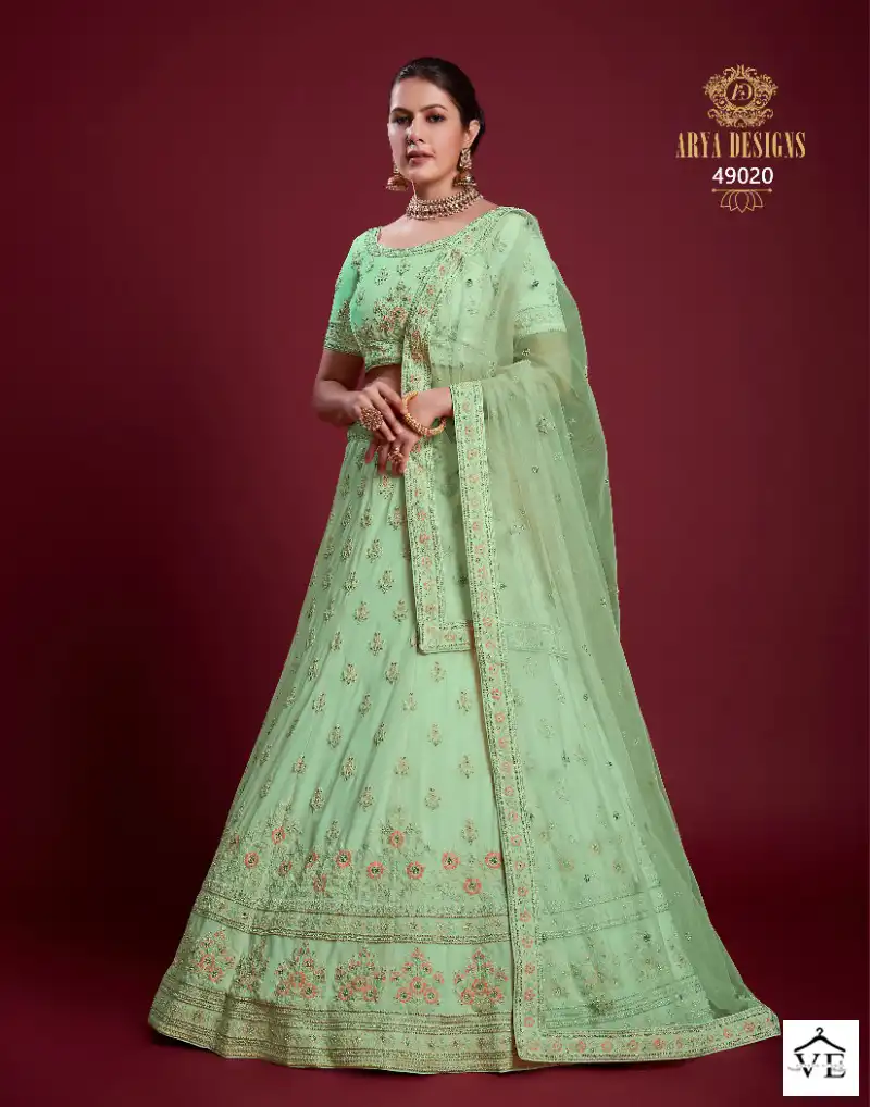 Arya Poshak Vol 6 Georgette Wholesale Bridal Lehenga Catalog — Wholesale Lehenga, MPA wholesale from Surat - Gallery Image 37