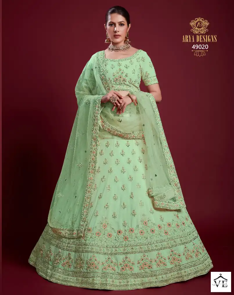 Arya Poshak Vol 6 Georgette Wholesale Bridal Lehenga Catalog — Wholesale Lehenga, MPA wholesale from Surat - Gallery Image 38