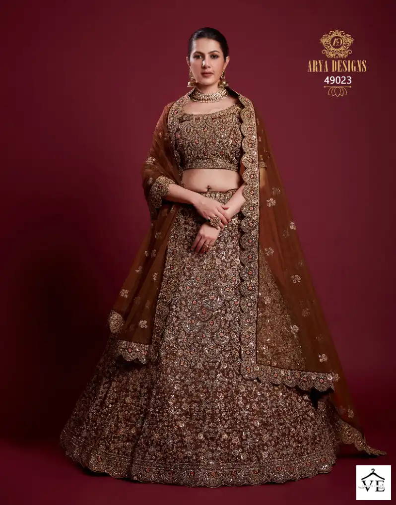 Arya Poshak Vol 6 Georgette Wholesale Bridal Lehenga Catalog — Wholesale Lehenga, MPA wholesale from Surat — view 42