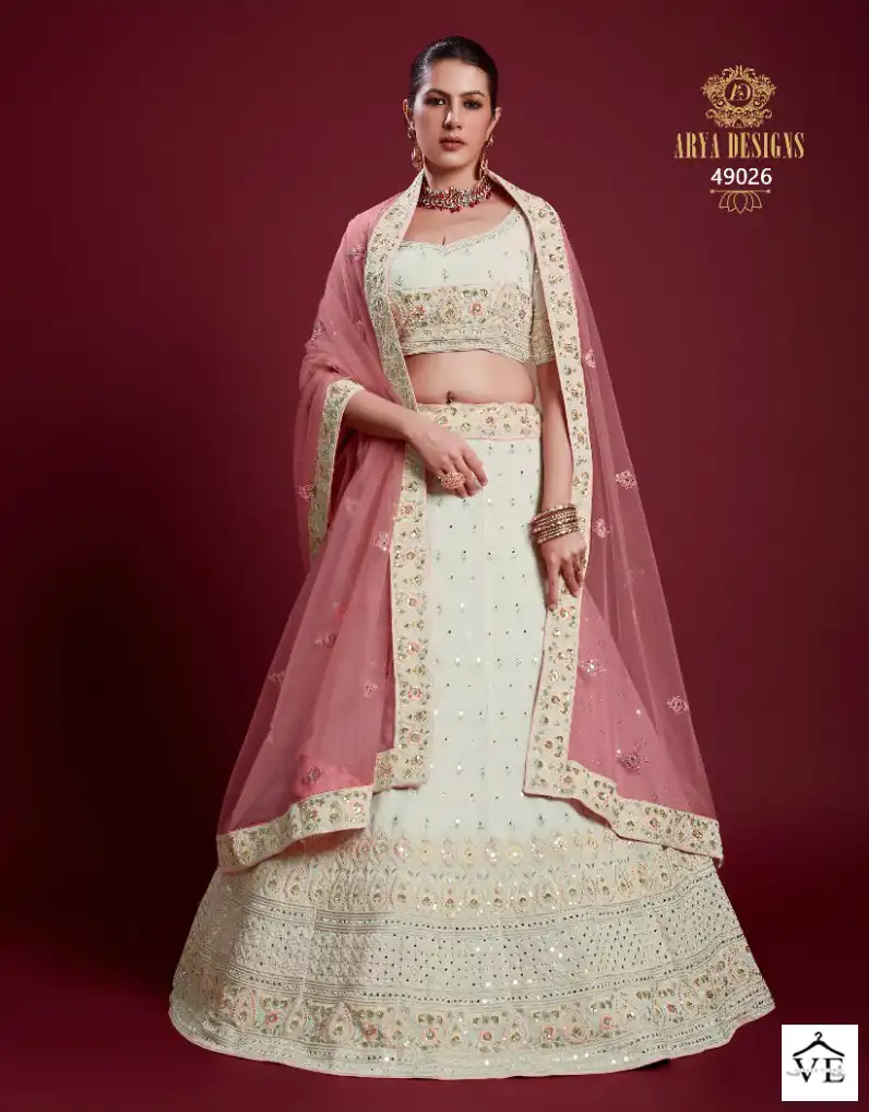 Arya Poshak Vol 6 Georgette Wholesale Bridal Lehenga Catalog — Wholesale Lehenga, MPA wholesale from Surat - Gallery Image 4