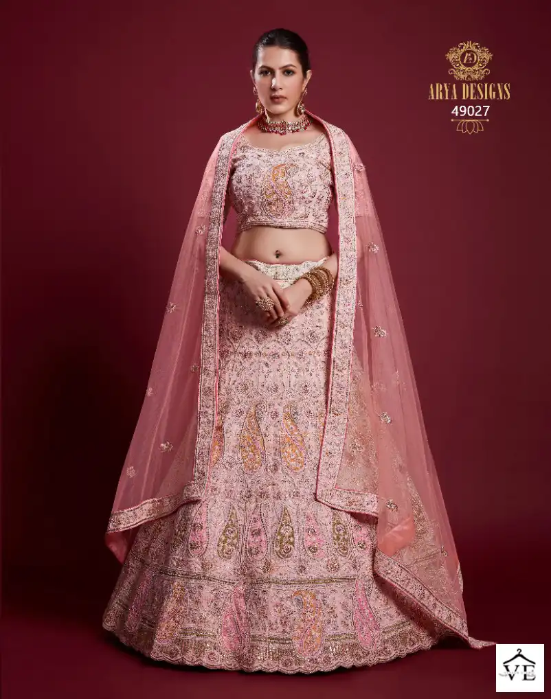 Arya Poshak Vol 6 Georgette Wholesale Bridal Lehenga Catalog — Wholesale Lehenga, MPA wholesale from Surat - Gallery Image 5