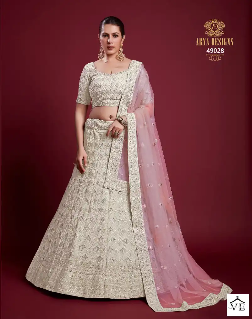 Arya Poshak Vol 6 Georgette Wholesale Bridal Lehenga Catalog — Wholesale Lehenga, MPA wholesale from Surat - Gallery Image 9