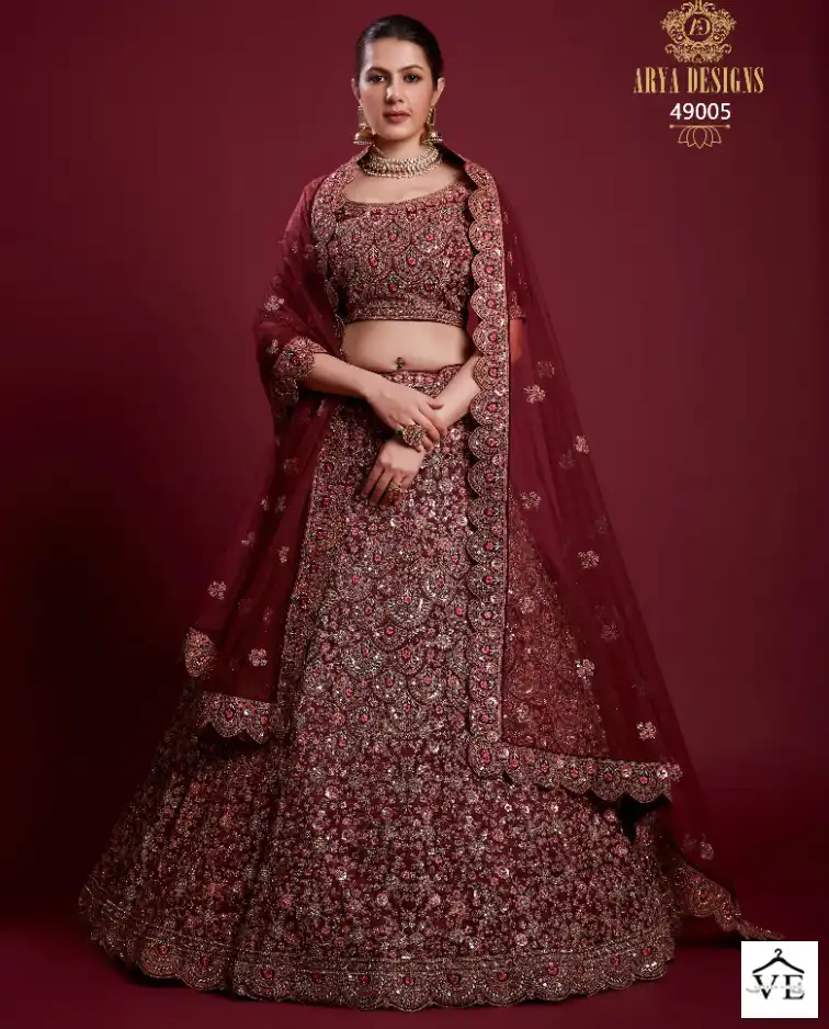 Arya Poshak Vol 6 Georgette Wholesale Bridal Lehenga Catalog — Wholesale Lehenga, MPA wholesale from Surat — view 1