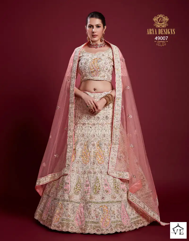 Arya Poshak Vol 6 Georgette Wholesale Bridal Lehenga Catalog — Wholesale Lehenga, MPA wholesale from Surat - Gallery Image 23