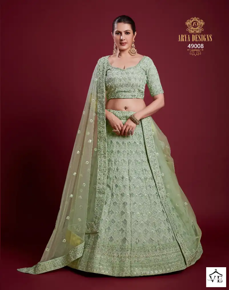 Arya Poshak Vol 6 Georgette Wholesale Bridal Lehenga Catalog — Wholesale Lehenga, MPA wholesale from Surat - Gallery Image 24