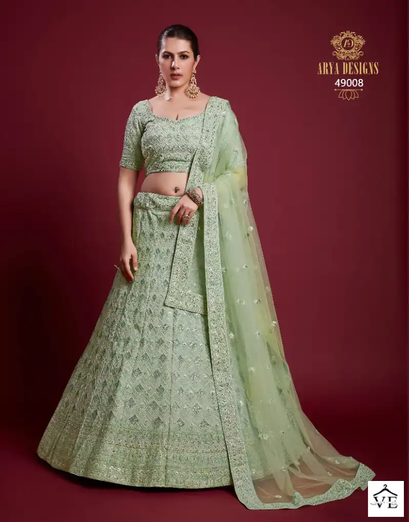 Arya Poshak Vol 6 Georgette Wholesale Bridal Lehenga Catalog — Wholesale Lehenga, MPA wholesale from Surat - Gallery Image 25