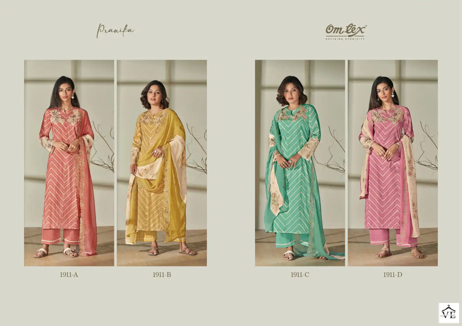 Omtex Pranika Lawn Cotton Wholesale Designer Salwar Suit Catalog — Wholesale Salwar Suits, MPA wholesale from Surat — view 5