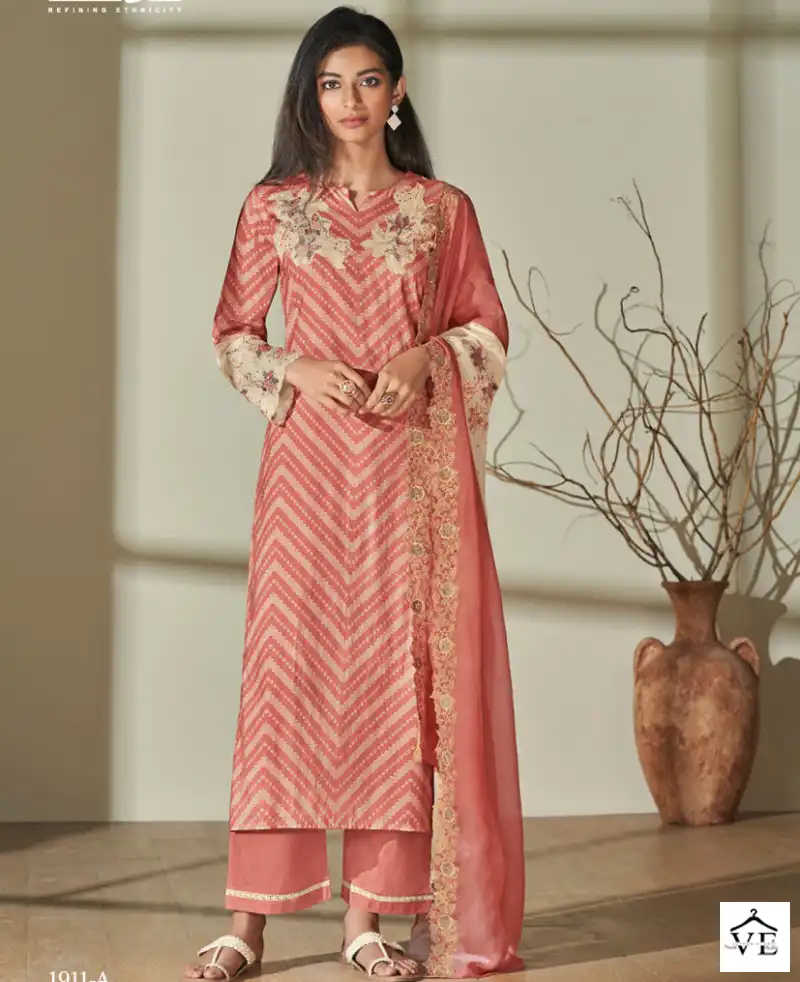 Omtex Pranika Lawn Cotton Wholesale Designer Salwar Suit Catalog — Wholesale Salwar Suits, MPA wholesale from Surat - Gallery Image 2