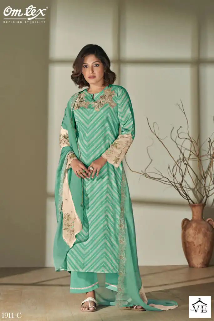 Omtex Pranika Lawn Cotton Wholesale Designer Salwar Suit Catalog — Wholesale Salwar Suits, MPA wholesale from Surat - Gallery Image 3