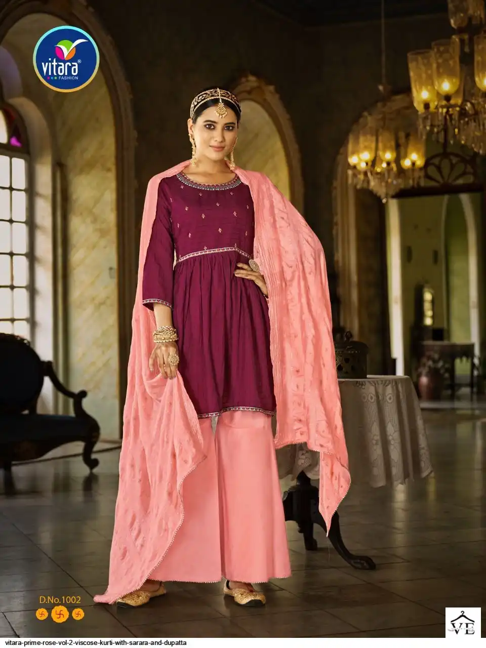 Vitara Prime Rose Viscos Wholesale Readymade Salwar Suit Catalog — Wholesale Salwar Suits, MPA wholesale from Surat - Gallery Image 3