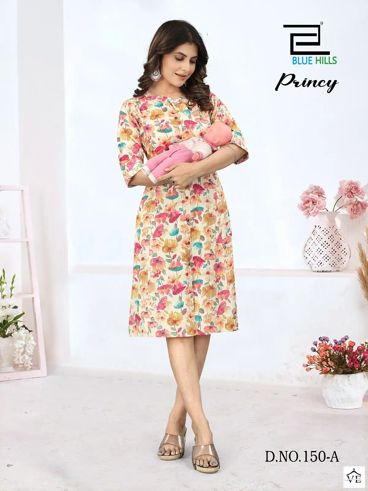 Blue Hills Princy Rayon Capsule Wholesale Kurtis Catalog — Wholesale Kurtis, MPA wholesale from Surat - Gallery Image 2
