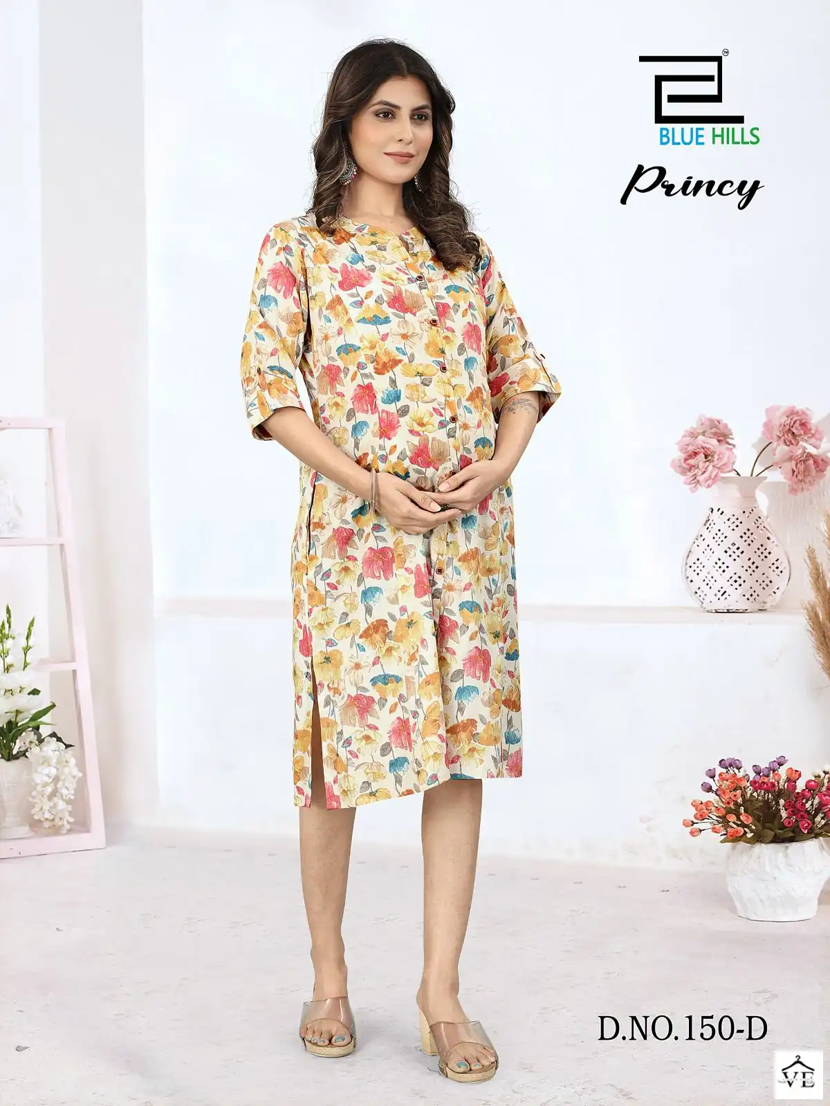 Blue Hills Princy Rayon Capsule Wholesale Kurtis Catalog — Wholesale Kurtis, MPA wholesale from Surat - Gallery Image 4