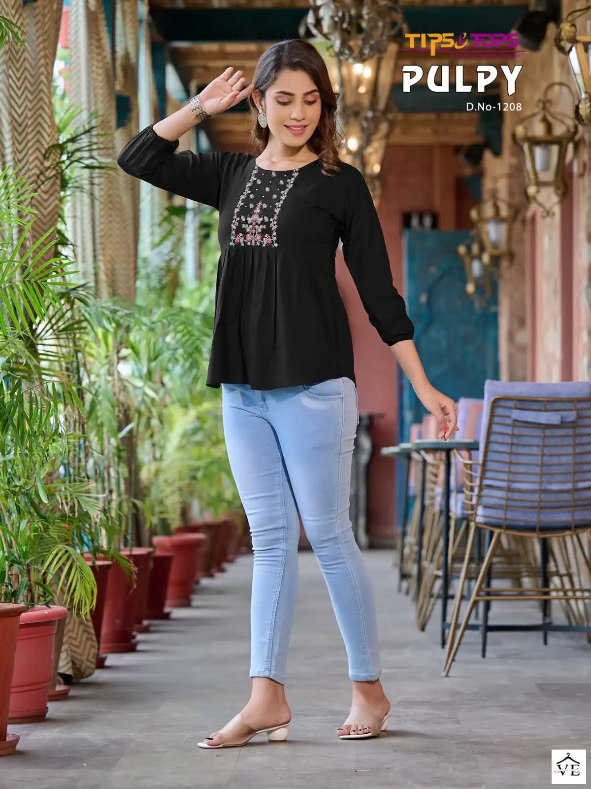 Tips &amp; Tops Pulpy Vol 12 Heavy Rayon Slub Wholesale Kurtis Catalog — Wholesale Kurtis, MPA wholesale from Surat — view 4