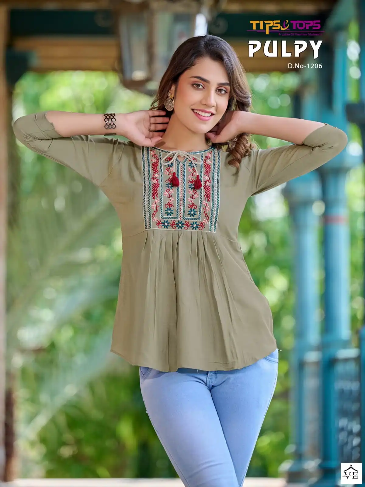 Tips &amp; Tops Pulpy Vol 12 Heavy Rayon Slub Wholesale Kurtis Catalog — Wholesale Kurtis, MPA wholesale from Surat — view 9