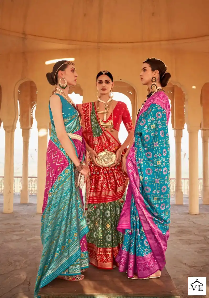 Vardan Ethnic Pure Patola Vol 2 Silk Wholesale Sarees Catalog — Wholesale Sarees, MPA wholesale from Surat - Gallery Image 9