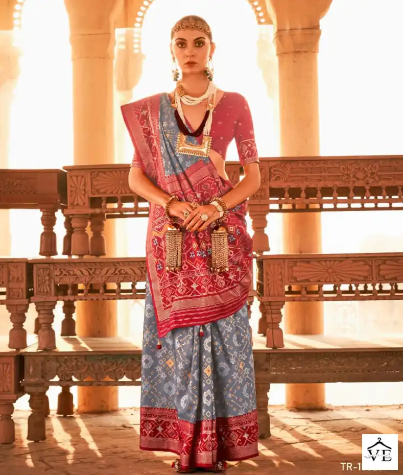 Vardan Ethnic Pure Patola Vol 2 Silk Wholesale Sarees Catalog — Wholesale Sarees, MPA wholesale from Surat - Gallery Image 11