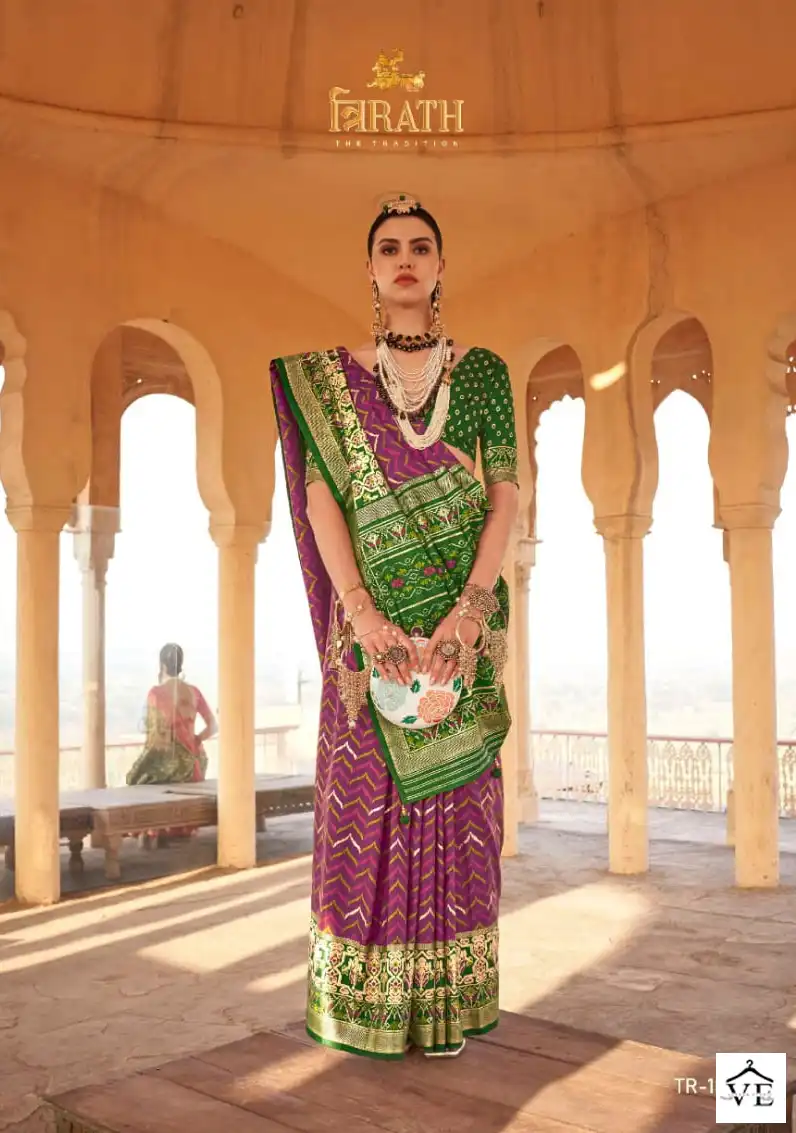 Vardan Ethnic Pure Patola Vol 2 Silk Wholesale Sarees Catalog — Wholesale Sarees, MPA wholesale from Surat - Gallery Image 4