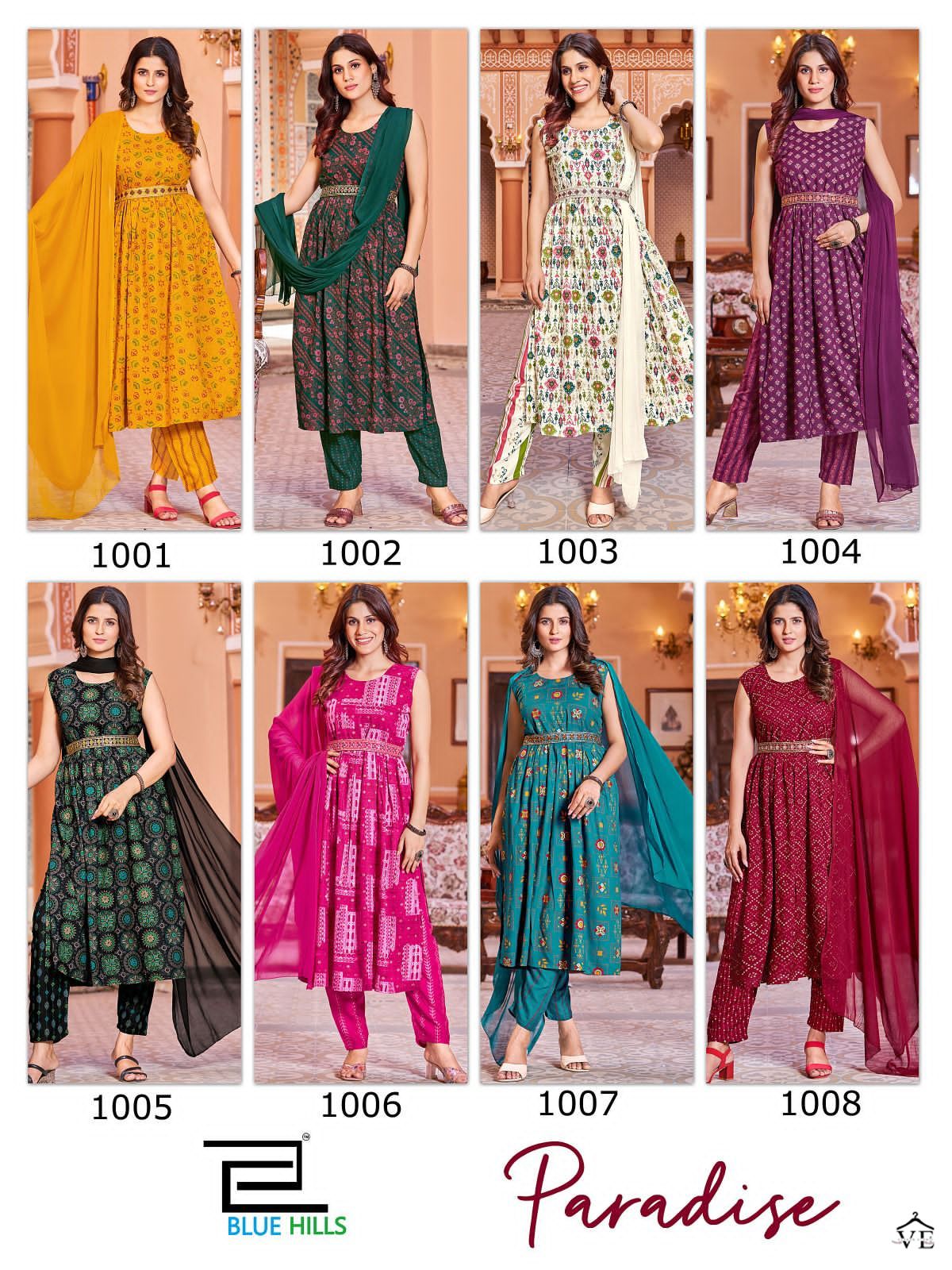 Blue Hills Paradise Rayon 14Kg Wholesale Readymade Salwar Suit Catalog — Wholesale Salwar Suits, MPA wholesale from Surat — view 9