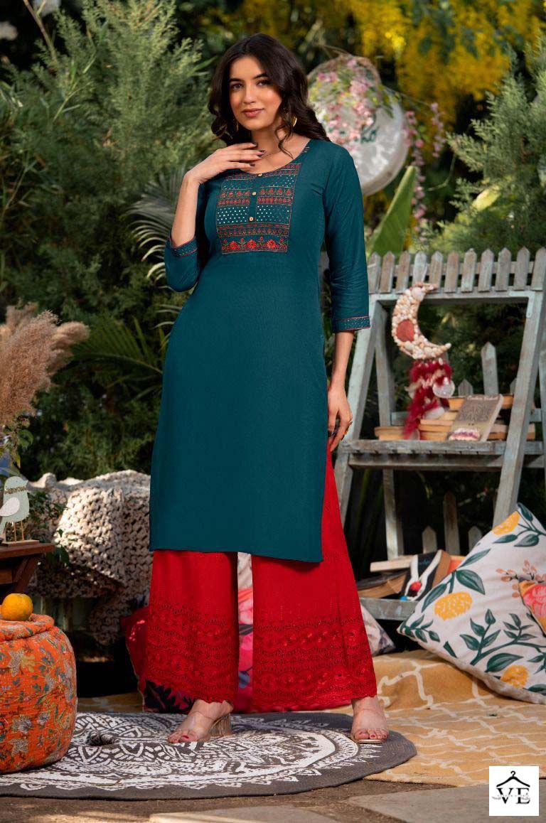Psyna Pari Vol 10 Rayon Slub Wholesale Kurtis Catalog — Wholesale Kurtis, MPA wholesale from Surat - Gallery Image 4
