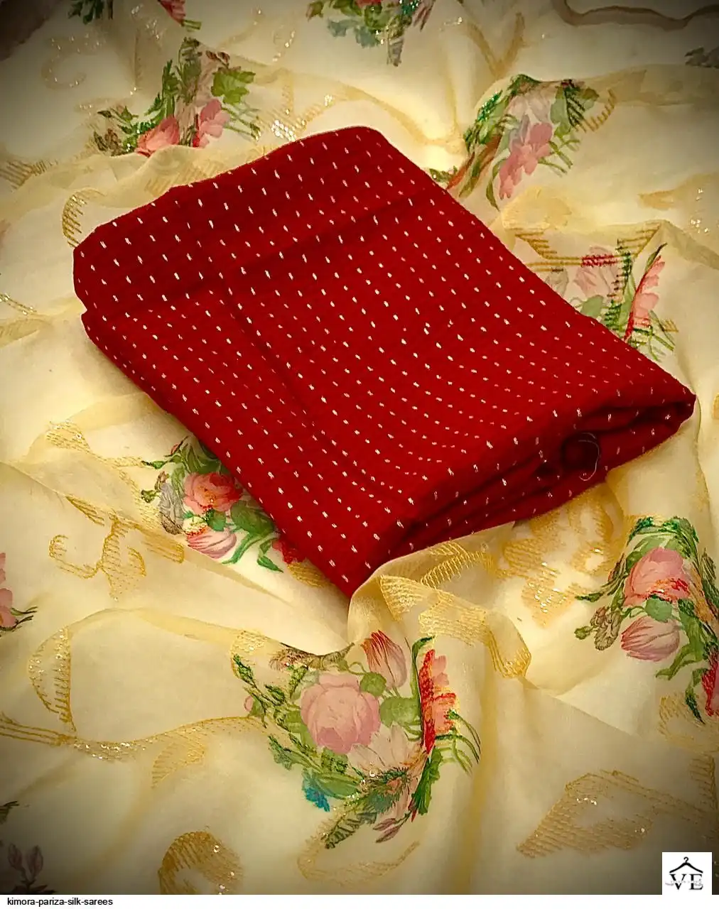 Kimora Pariza Organza Silk Wholesale Fancy Saree Catalog — Wholesale Sarees, MPA wholesale from Surat - Gallery Image 5
