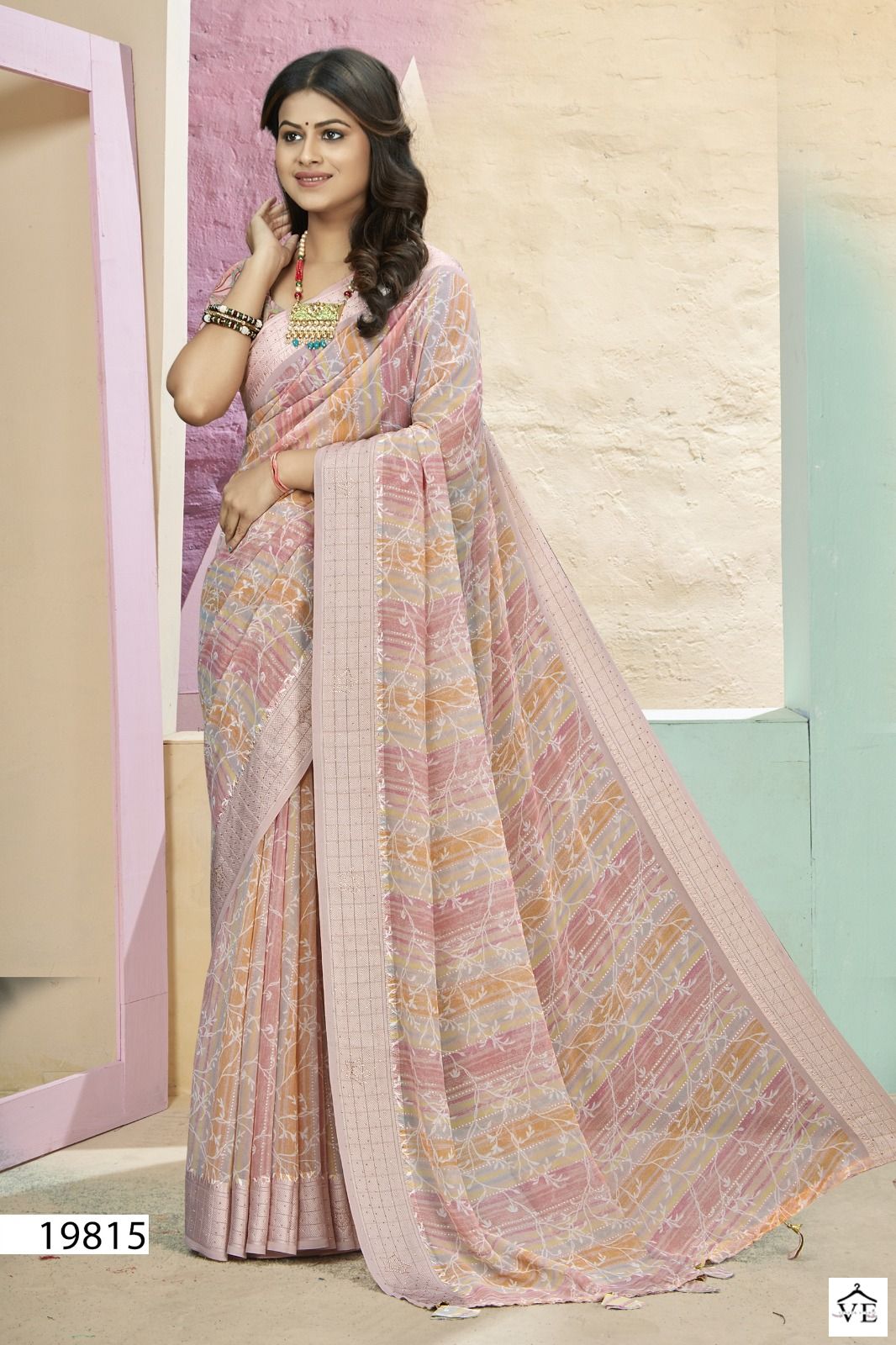 Vallabhi Patang Vol 3 Georgette Print Wholesale Sarees Catalog — Wholesale Sarees, MPA wholesale from Surat — view 5