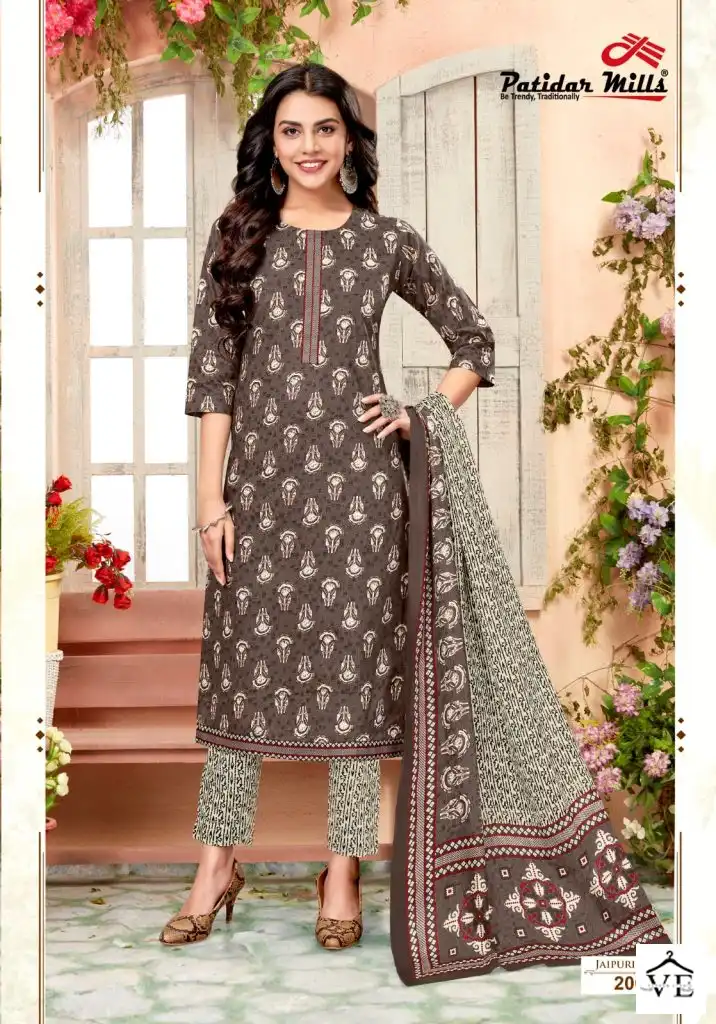 Patidar Jaipuri Queen Vol-2 Pure Cotton Wholesale Readymade Salwar Suit Catalog — Wholesale Salwar Suits, MPA wholesale from Surat - Gallery Image 6