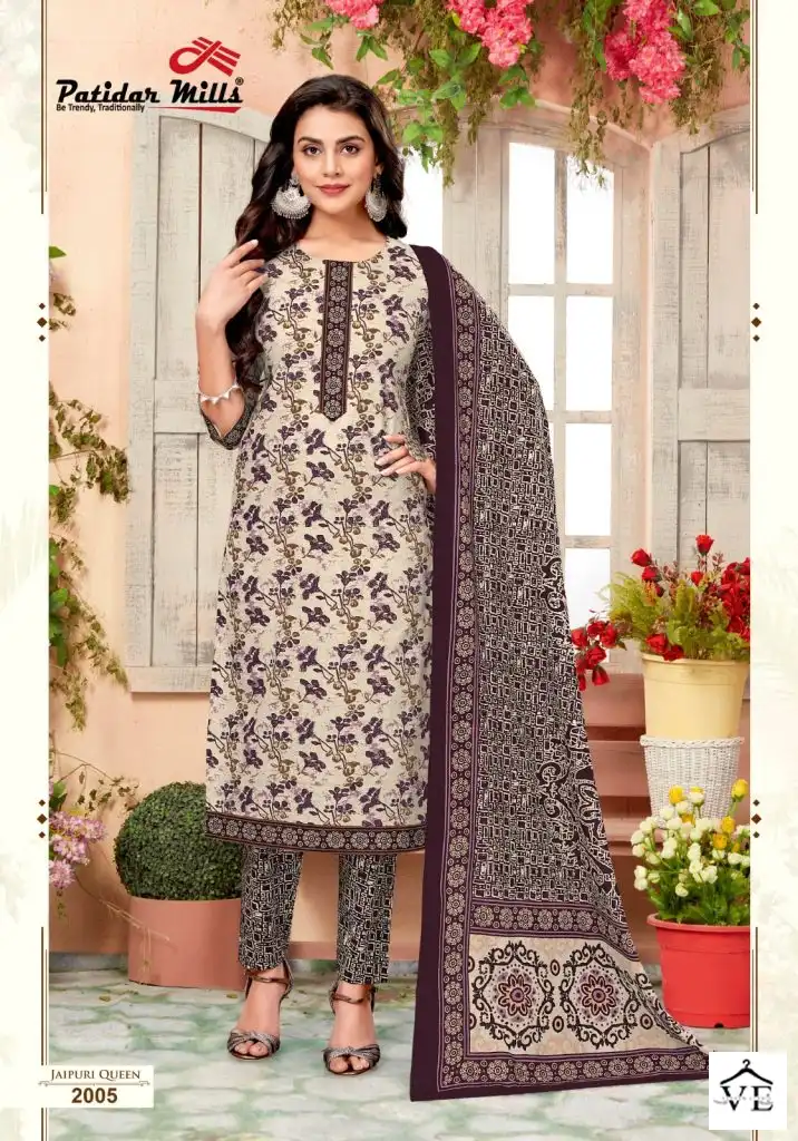 Patidar Jaipuri Queen Vol-2 Pure Cotton Wholesale Readymade Salwar Suit Catalog — Wholesale Salwar Suits, MPA wholesale from Surat - Gallery Image 7