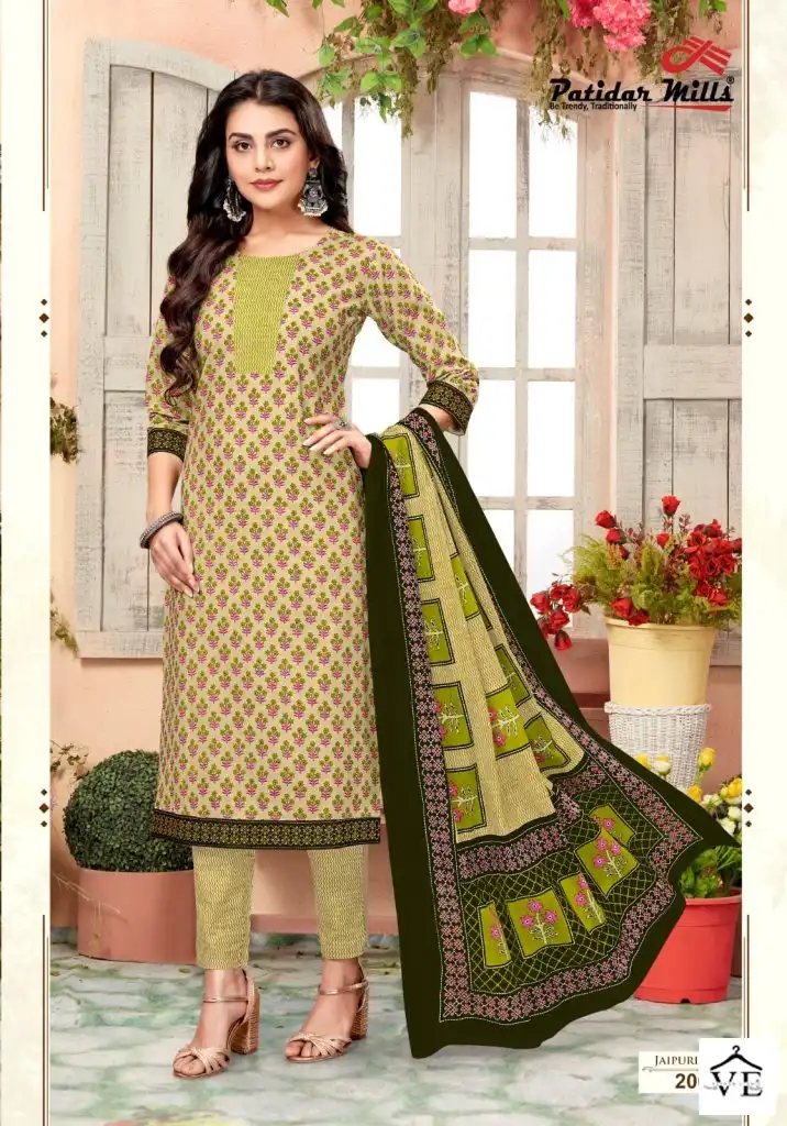 Patidar Jaipuri Queen Vol-2 Pure Cotton Wholesale Readymade Salwar Suit Catalog — Wholesale Salwar Suits, MPA wholesale from Surat - Gallery Image 10